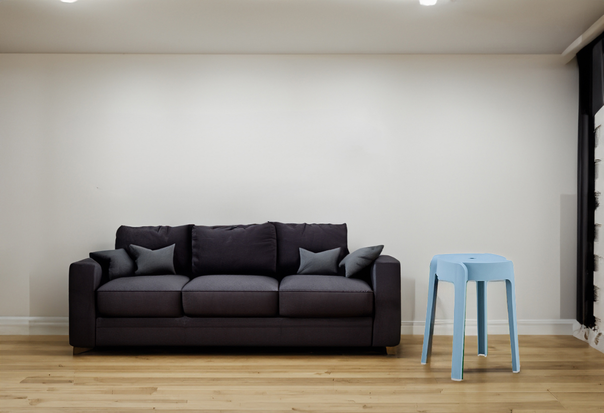 Το σκαμπό στο χώρο ενός σαλονιού.